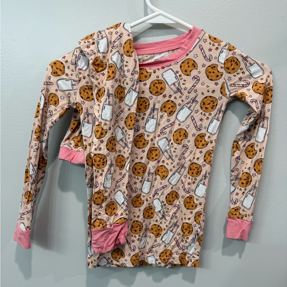 Cookie and Milk Print Pajama Set